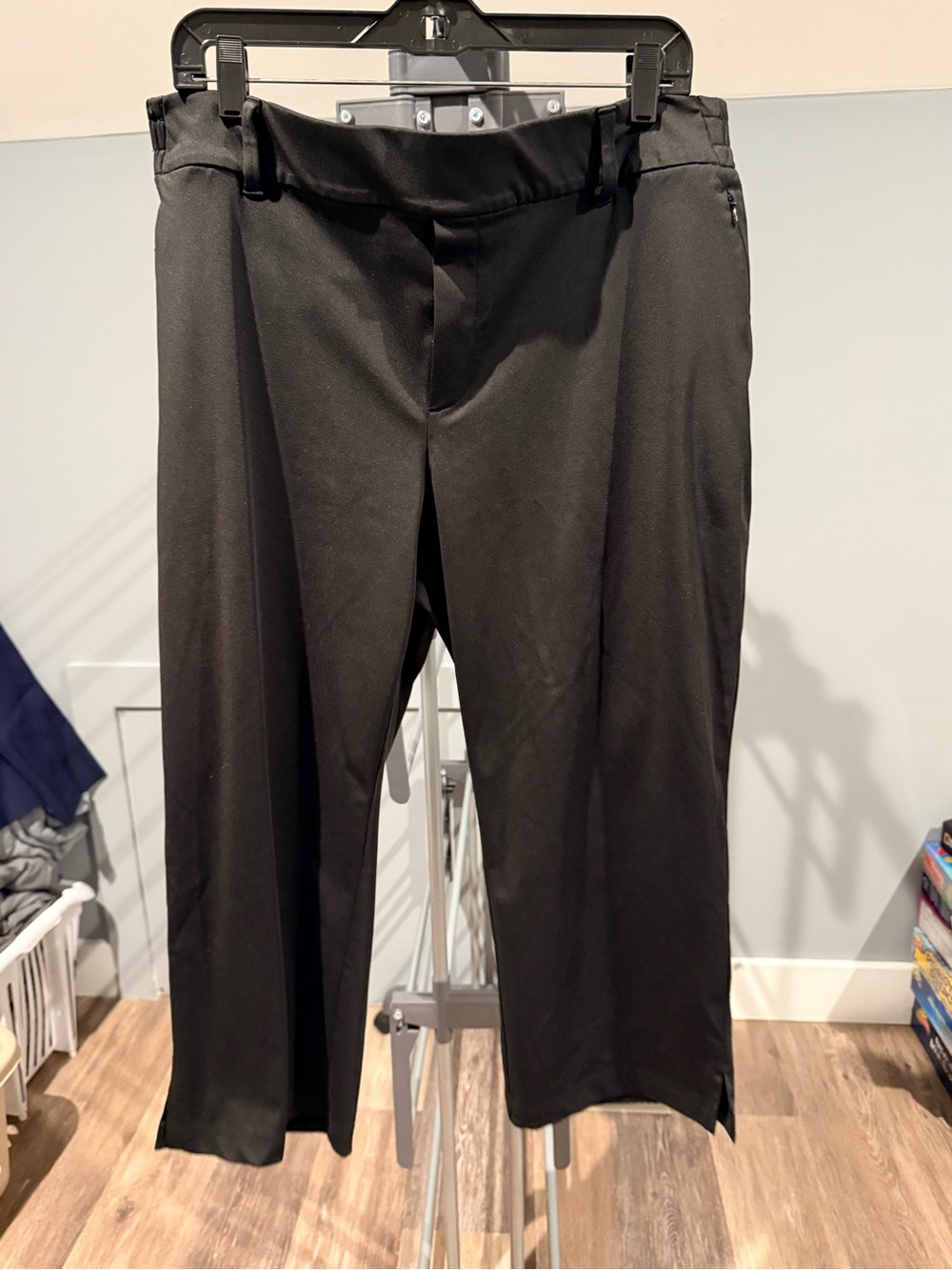 Lands' End Black Ankle Cropped Dress Pants